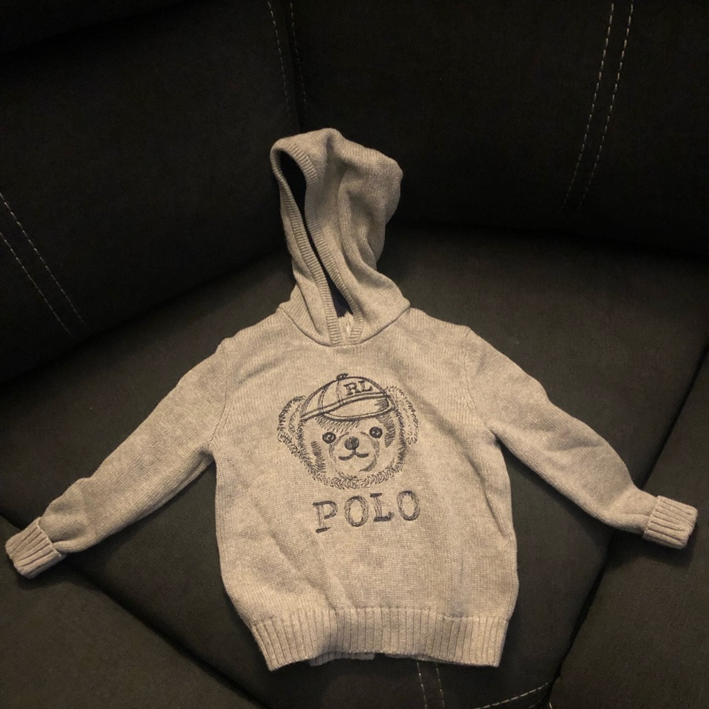 Ralph Lauren 24 month sweater with zipper in the back.